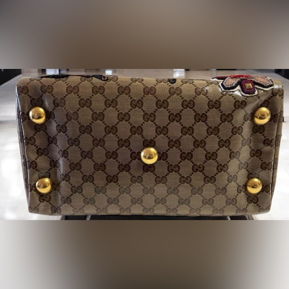 GUCCI GG CRYSTAL FABLE BABOUSKA BOSTON Vintage Classic Handbag Italy w/COA - Picture 3 of 16